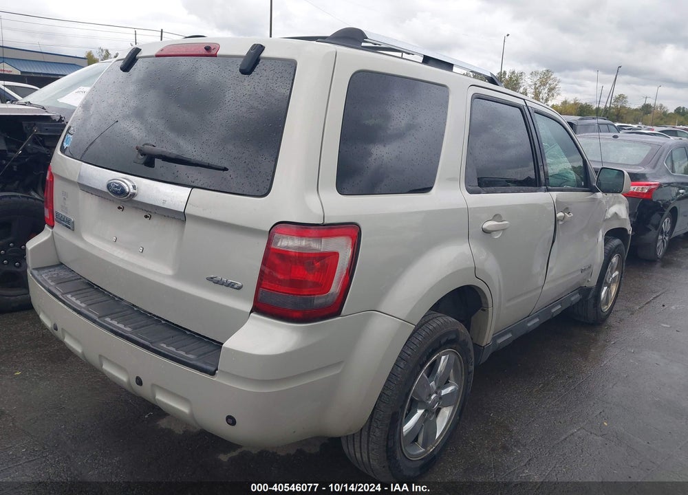 2008 FORD ESCAPE LIMITED VIN: 1FMCU94128KD76753