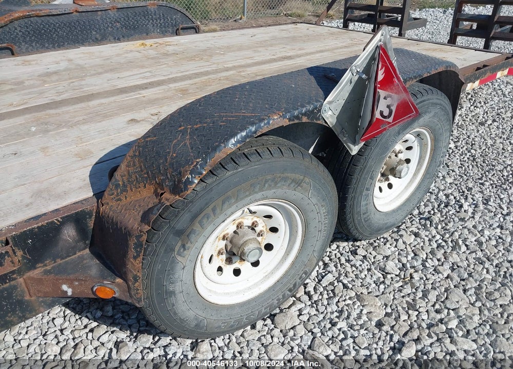 2008 FASTLINE FLAT BED TRAILER VIN: 1F9FS22218M171877