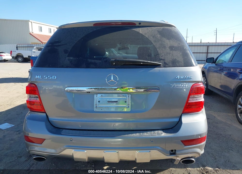 2010 MERCEDES-BENZ ML 550 4MATIC VIN: 4JGBB7CB9AA597777