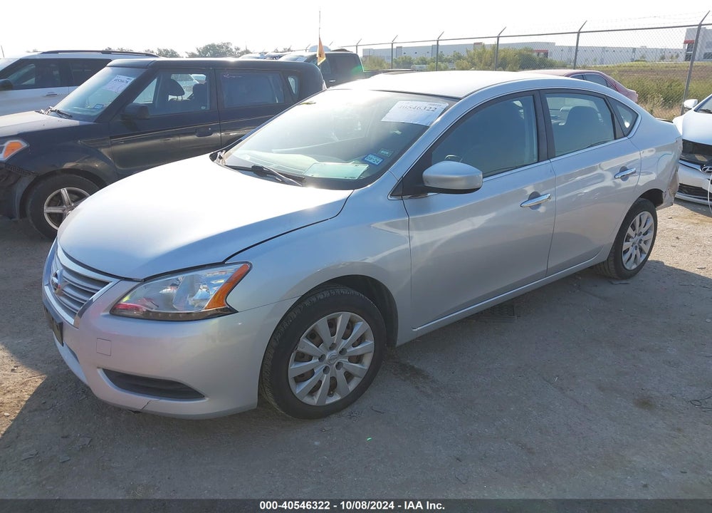 2014 NISSAN SENTRA S VIN: 3N1AB7AP2EL681570