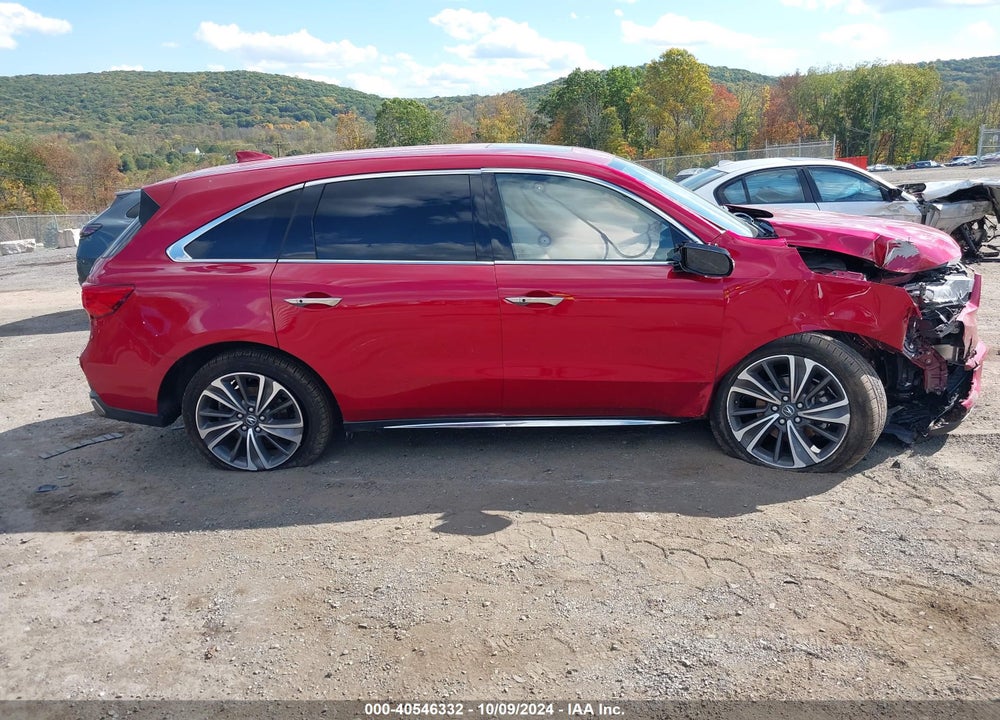 2019 ACURA MDX TECH PKG VIN: 5J8YD4H53KL032121