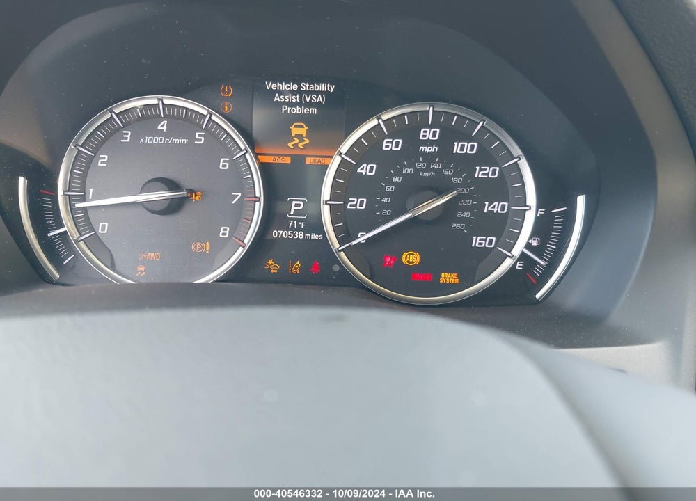 2019 ACURA MDX TECH PKG VIN: 5J8YD4H53KL032121