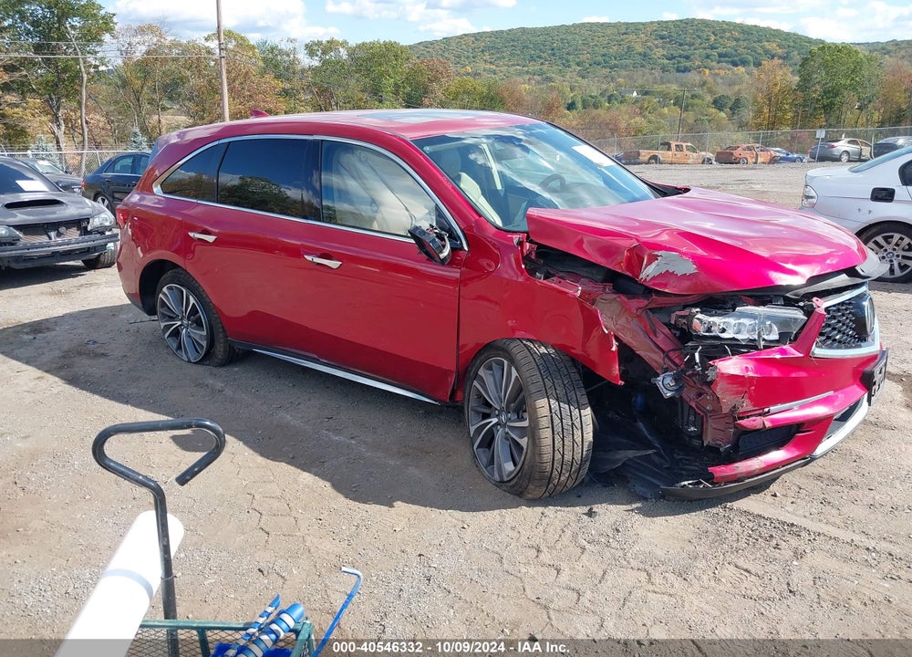 2019 ACURA MDX TECH PKG VIN: 5J8YD4H53KL032121