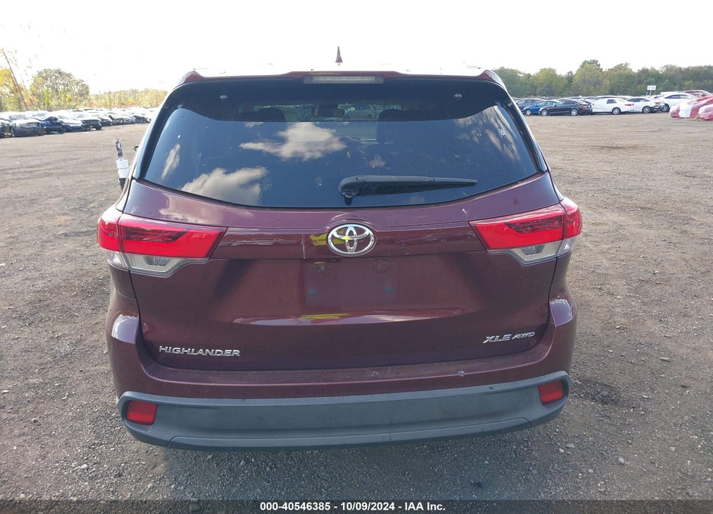 2017 TOYOTA HIGHLANDER XLE VIN: 5TDJZRFH4HS406206