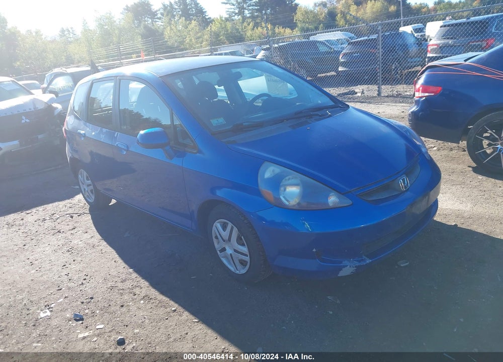 2007 HONDA FIT VIN: JHMGD384X7S044807
