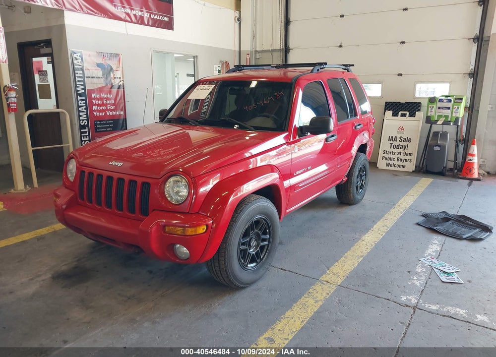 2002 JEEP LIBERTY LIMITED EDITION VIN: 1J4GL58K72W232601