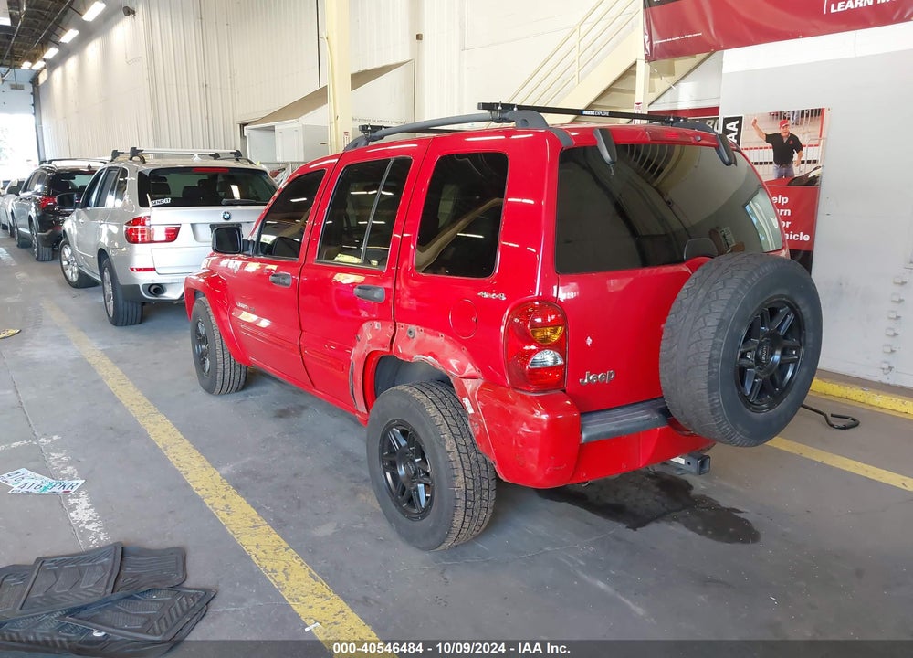 2002 JEEP LIBERTY LIMITED EDITION VIN: 1J4GL58K72W232601