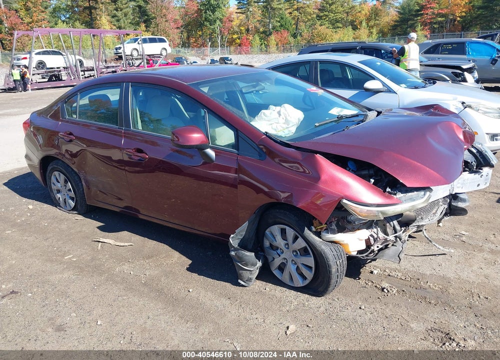 2012 HONDA CIVIC LX VIN: 19XFB2F52CE390386