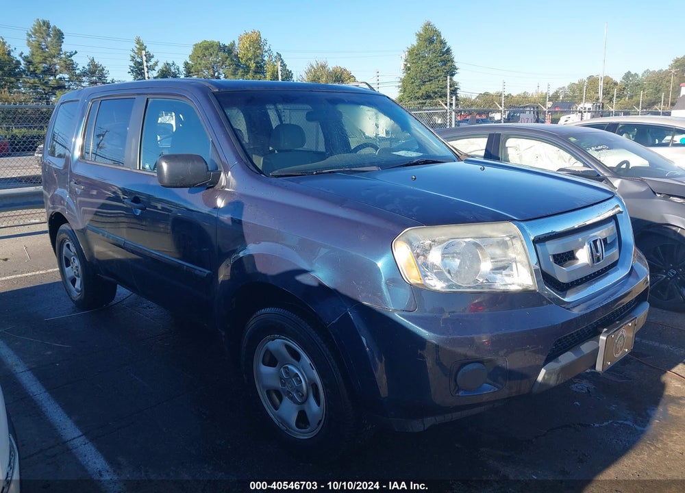 2010 HONDA PILOT LX VIN: 5FNYF4H2XAB010858