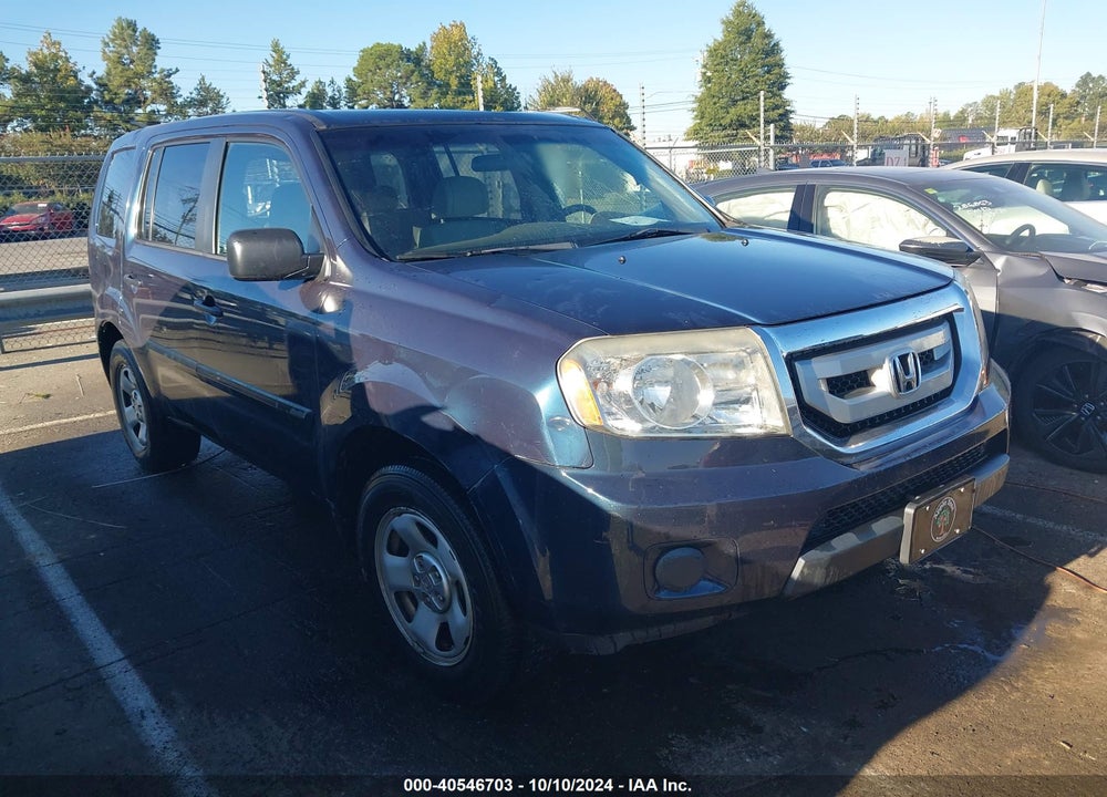 2010 HONDA PILOT LX VIN: 5FNYF4H2XAB010858