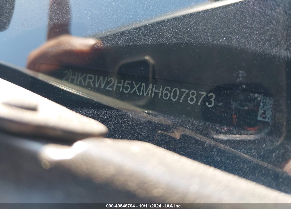 2021 HONDA CR-V AWD EX VIN: 2HKRW2H5XMH607873