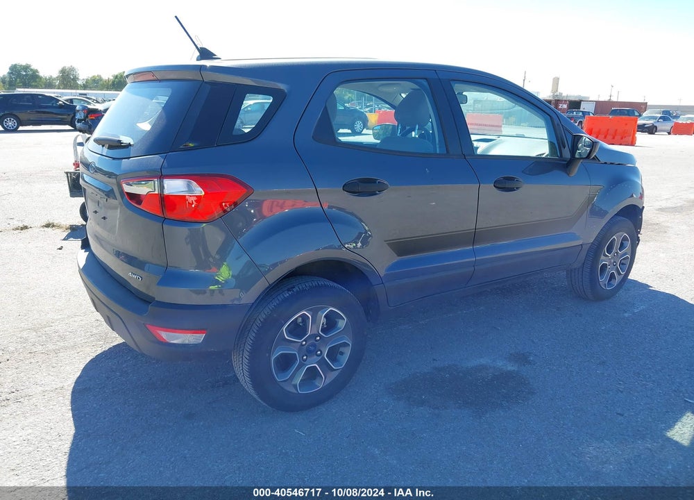 2022 FORD ECOSPORT S VIN: MAJ6S3FL4NC472477