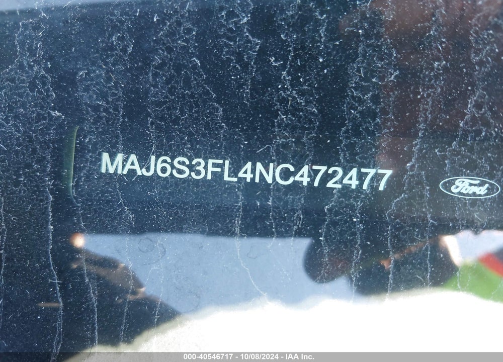 2022 FORD ECOSPORT S VIN: MAJ6S3FL4NC472477