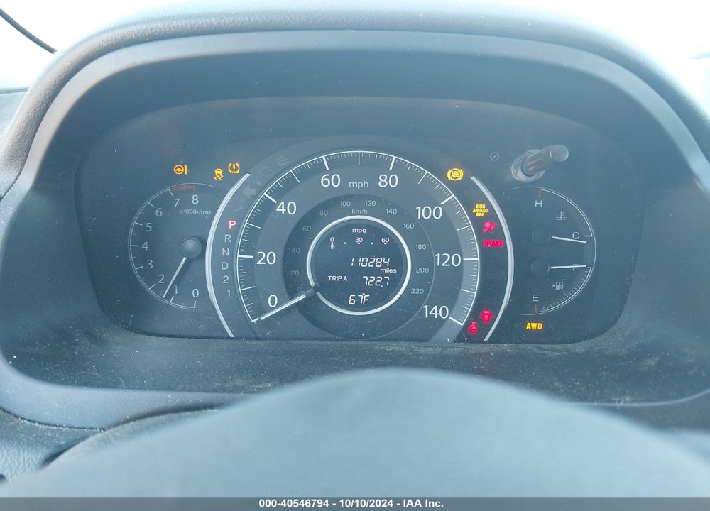 2013 HONDA CR-V LX VIN: 2HKRM4H35DH619834