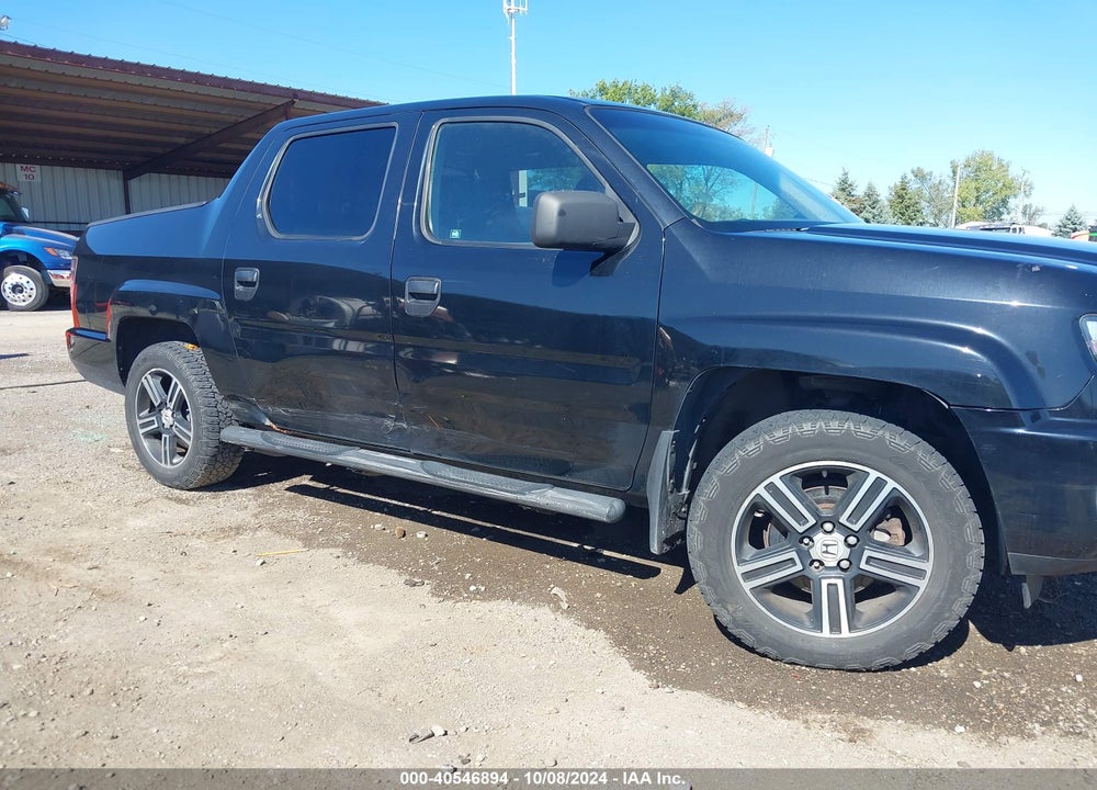 2012 HONDA RIDGELINE SPORT VIN: 5FPYK1F77CB002025