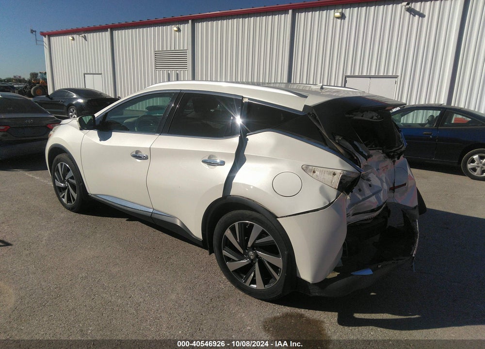 2015 NISSAN MURANO PLATINUM VIN: 5N1AZ2MH8FN216532