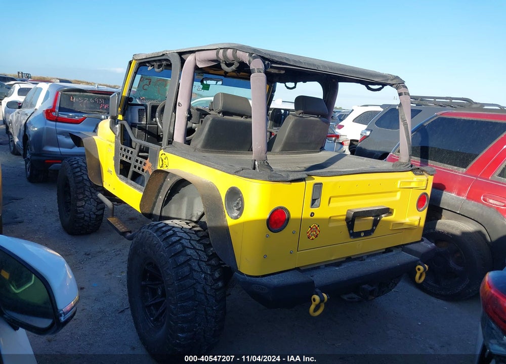 2001 ANGLER JEEP WR SPORT VIN: 1J4FA49S51P360161