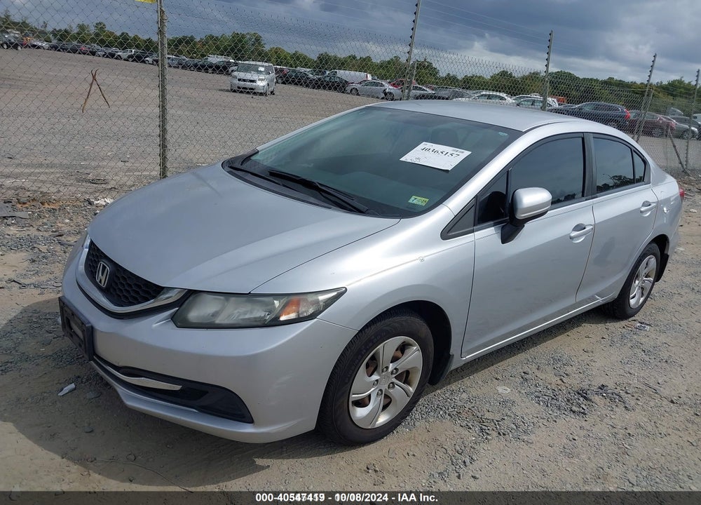 2014 HONDA CIVIC VIN: 2HGFB2F5XEH551186