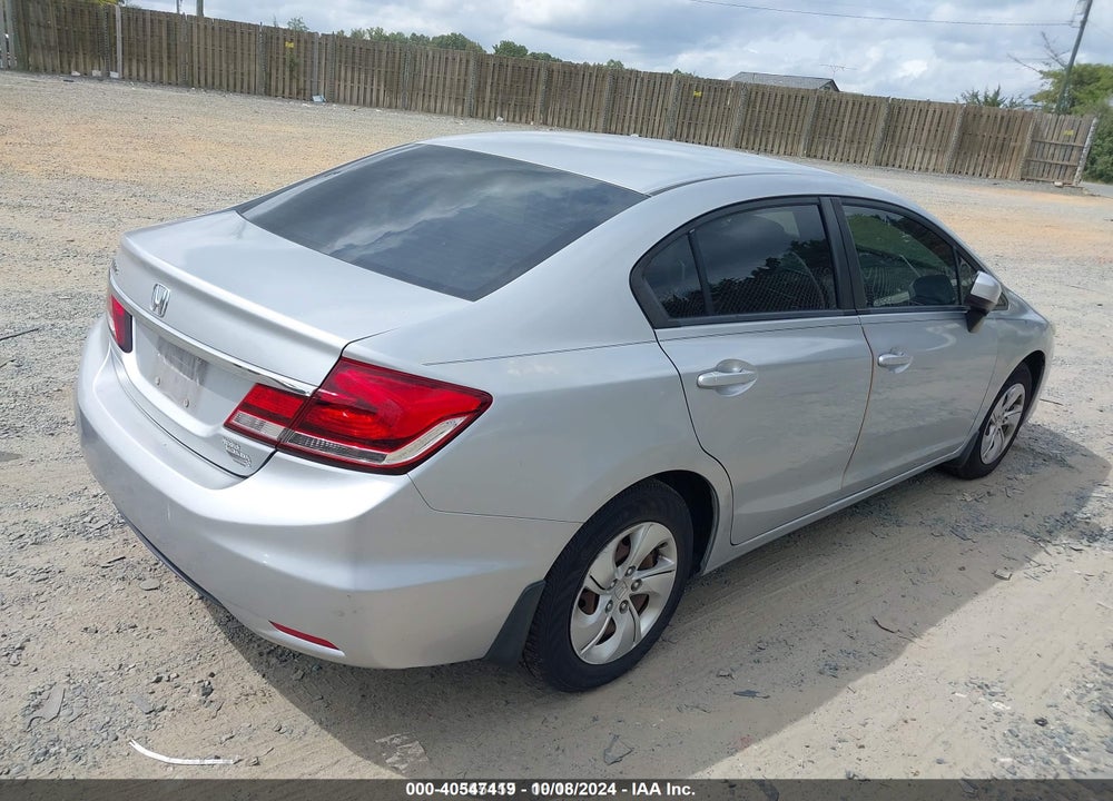 2014 HONDA CIVIC VIN: 2HGFB2F5XEH551186
