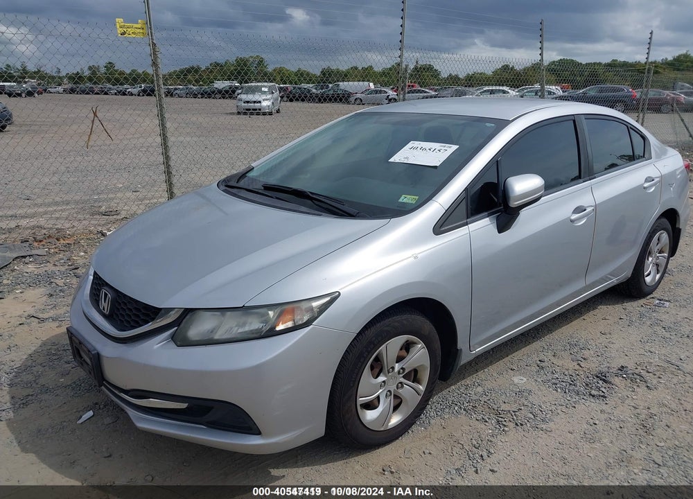 2014 HONDA CIVIC VIN: 2HGFB2F5XEH551186
