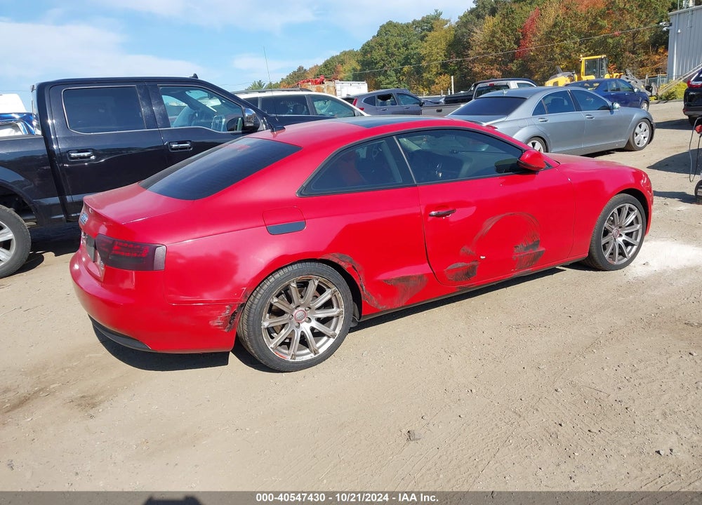 2011 AUDI A5 2.0T PREMIUM VIN: WAUVFAFR7BA040943