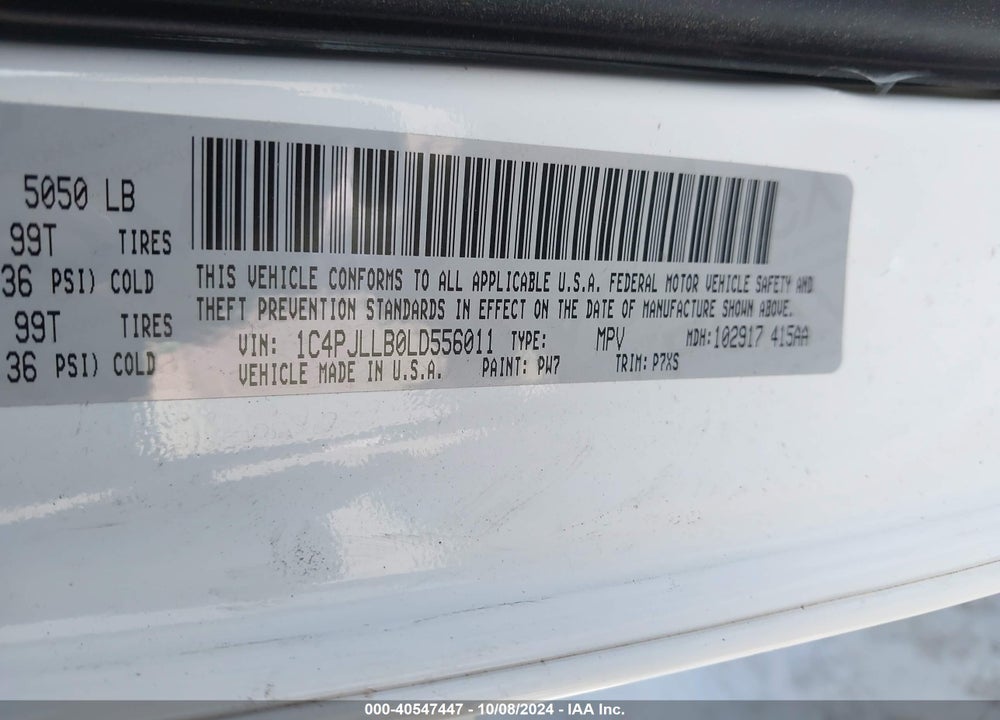 2020 JEEP CHEROKEE LATITUDE PLUS FWD VIN: 1C4PJLLB0LD556011