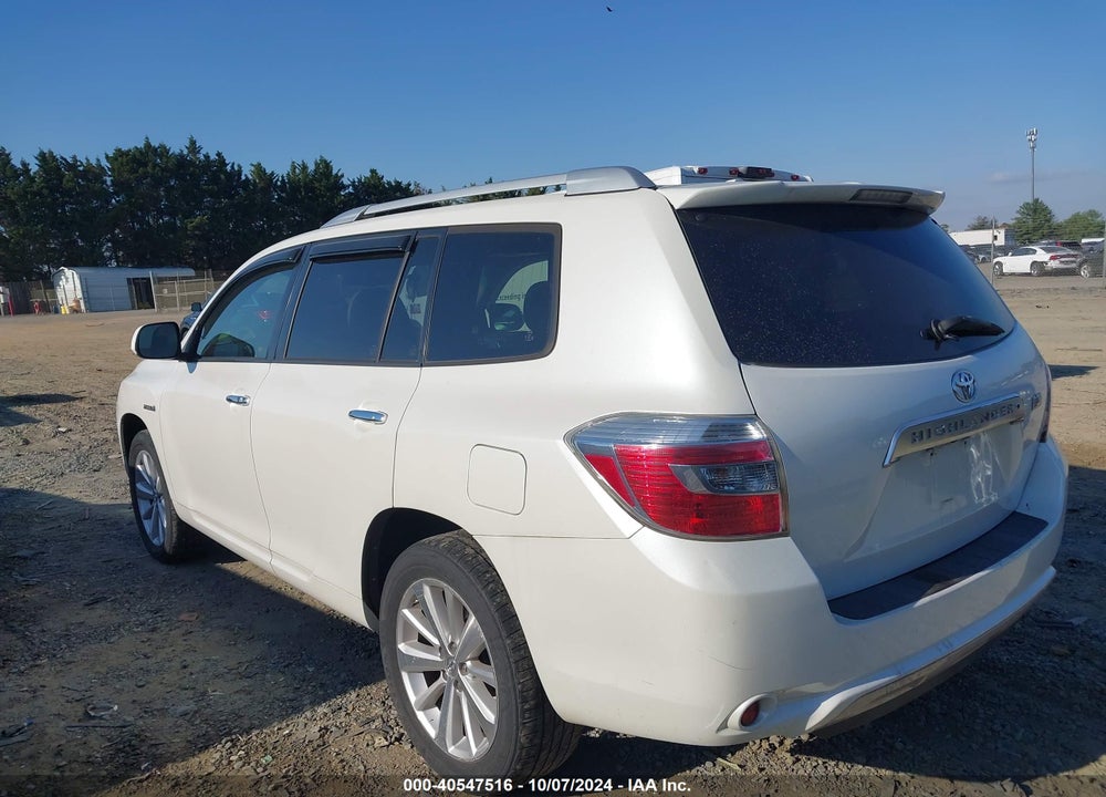 2009 TOYOTA HIGHLANDER HYBRID LIMITED VIN: JTEEW44AX92036256