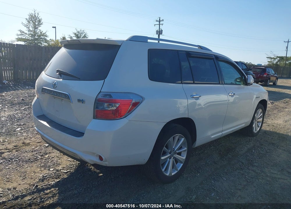 2009 TOYOTA HIGHLANDER HYBRID LIMITED VIN: JTEEW44AX92036256