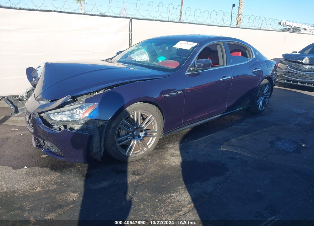 2016 MASERATI GHIBLI VIN: ZAM57XSAXG1165277