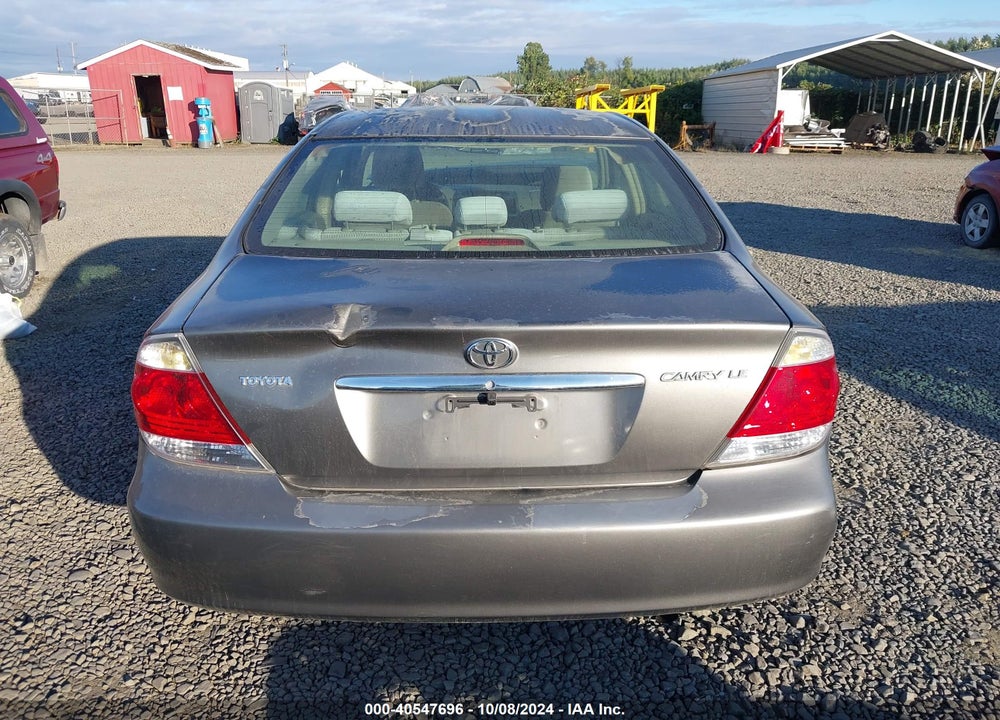 2005 TOYOTA CAMRY LE VIN: 4T1BE32K65U557386