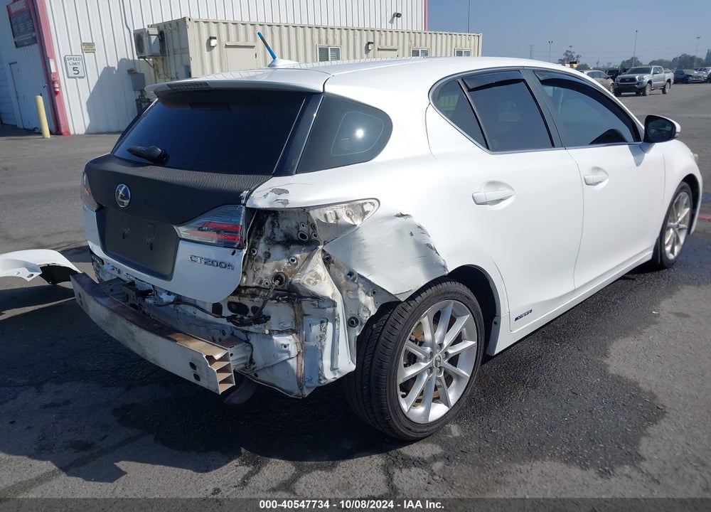 2012 LEXUS CT 200H PREMIUM VIN: JTHKD5BH2C2093429