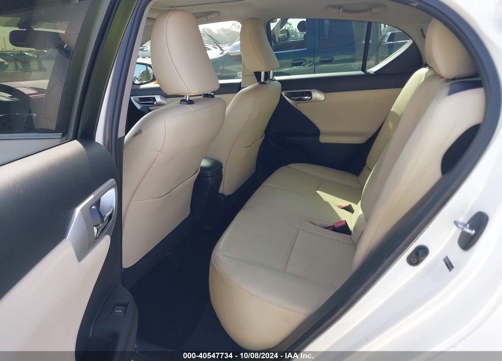 2012 LEXUS CT 200H PREMIUM VIN: JTHKD5BH2C2093429