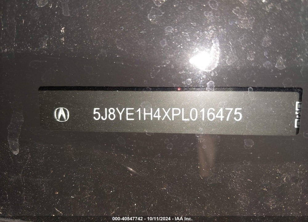 2023 ACURA MDX TECHNOLOGY PACKAGE VIN: 5J8YE1H4XPL016475