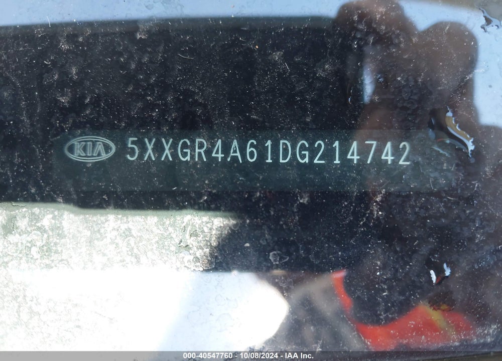 2013 KIA OPTIMA SX VIN: 5XXGR4A61DG214742