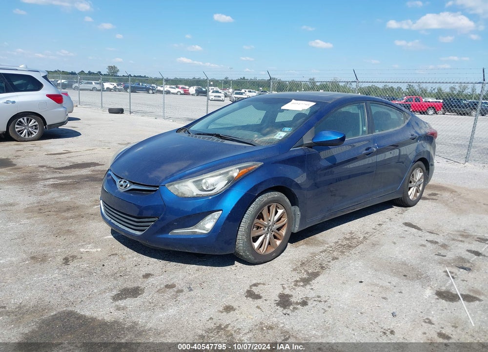 2015 HYUNDAI ELANTRA SE VIN: 5NPDH4AE4FH612807