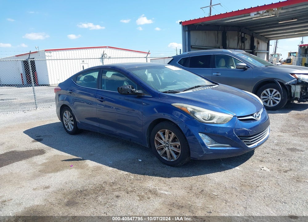 2015 HYUNDAI ELANTRA SE VIN: 5NPDH4AE4FH612807