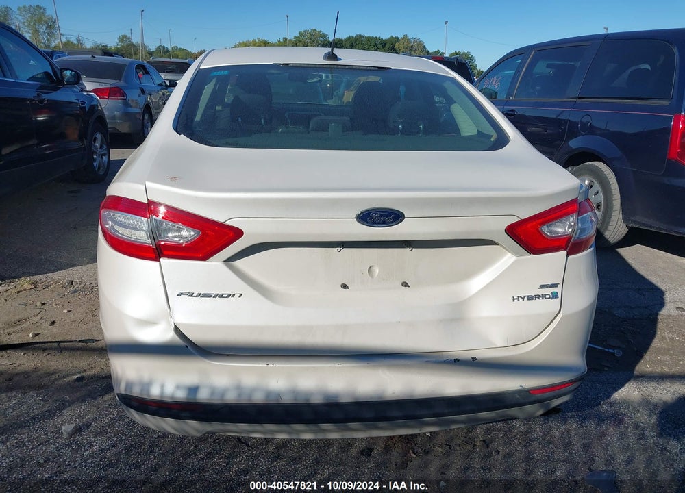 2013 FORD FUSION HYBRID SE VIN: 3FA6P0LU5DR162819