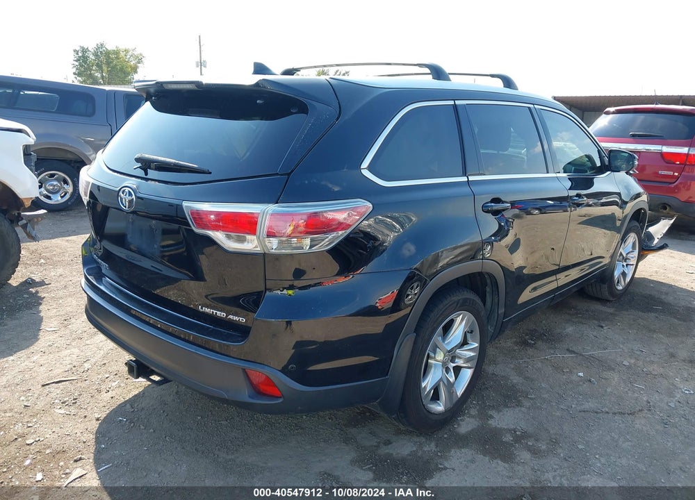 2014 TOYOTA HIGHLANDER LIMITED V6 VIN: 5TDDKRFH4ES039188