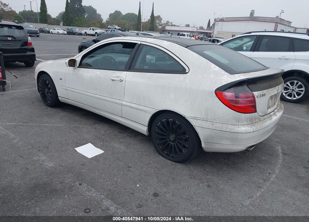2003 MERCEDES-BENZ C 230 KOMPRESSOR SPORT VIN: WDBRN40J93A450784