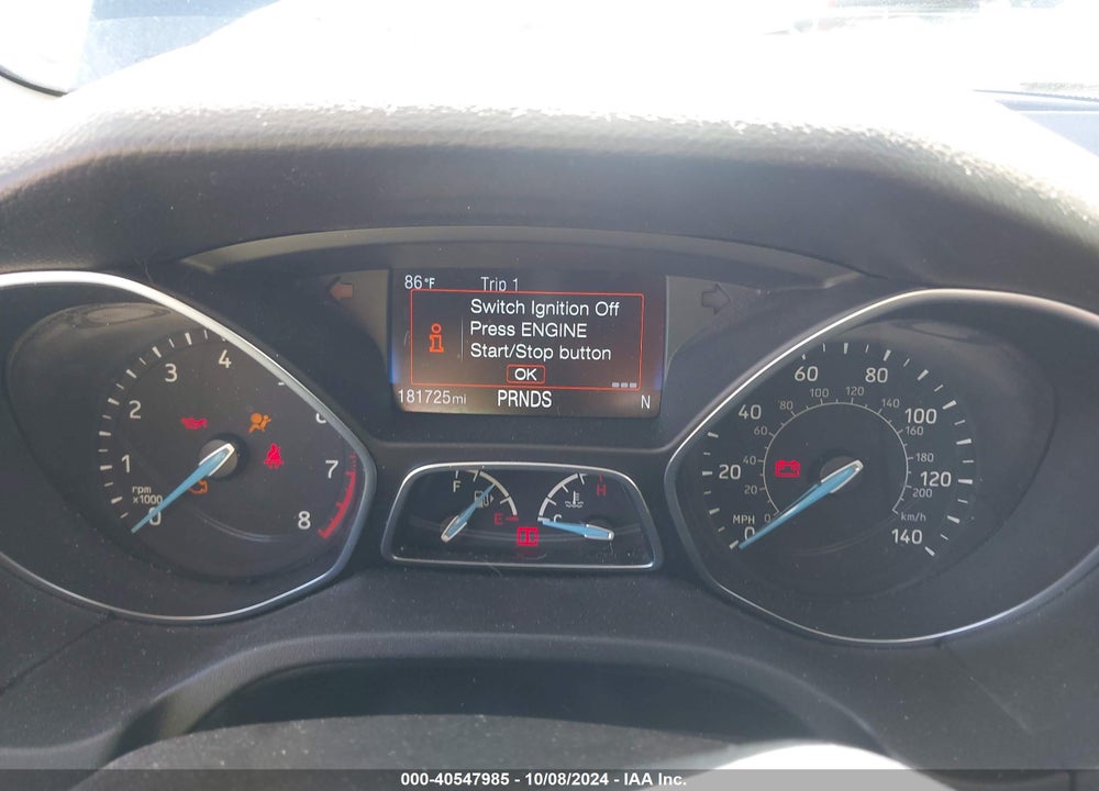 2016 FORD FOCUS TITANIUM VIN: 1FADP3N27GL262038