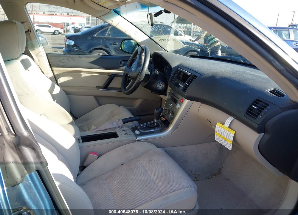 2007 SUBARU OUTBACK 2.5I/2.5I BASIC/2.5I L.L. BEAN EDITION VIN: 4S4BP61C577343531
