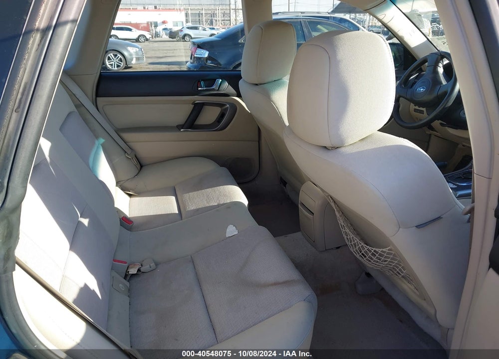 2007 SUBARU OUTBACK 2.5I/2.5I BASIC/2.5I L.L. BEAN EDITION VIN: 4S4BP61C577343531