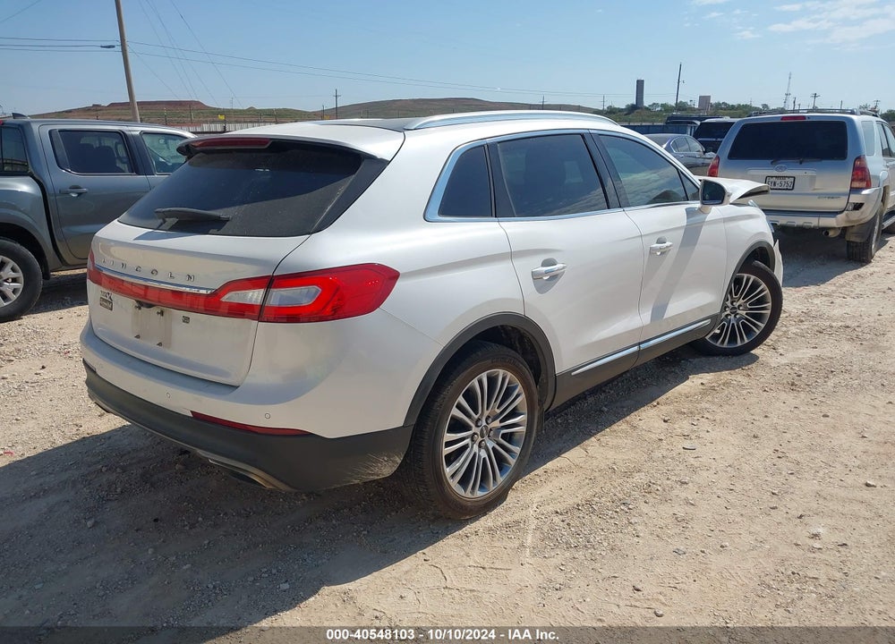 2016 LINCOLN MKX RESERVE VIN: 2LMTJ6LR9GBL45513