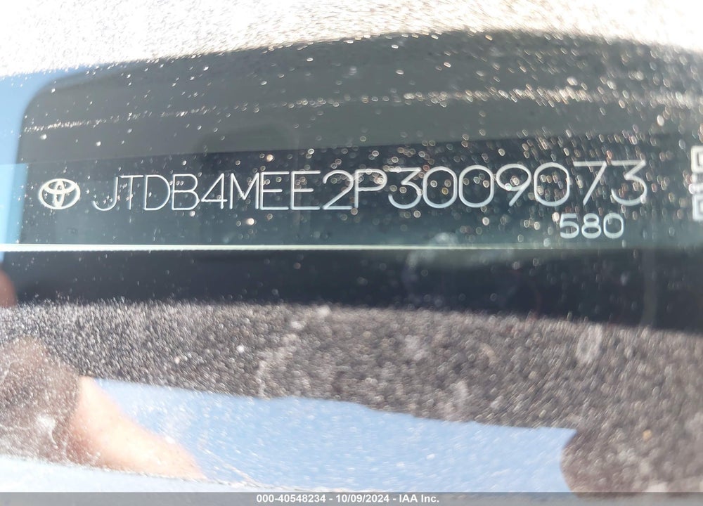 2023 TOYOTA COROLLA LE VIN: JTDB4MEE2P3009073