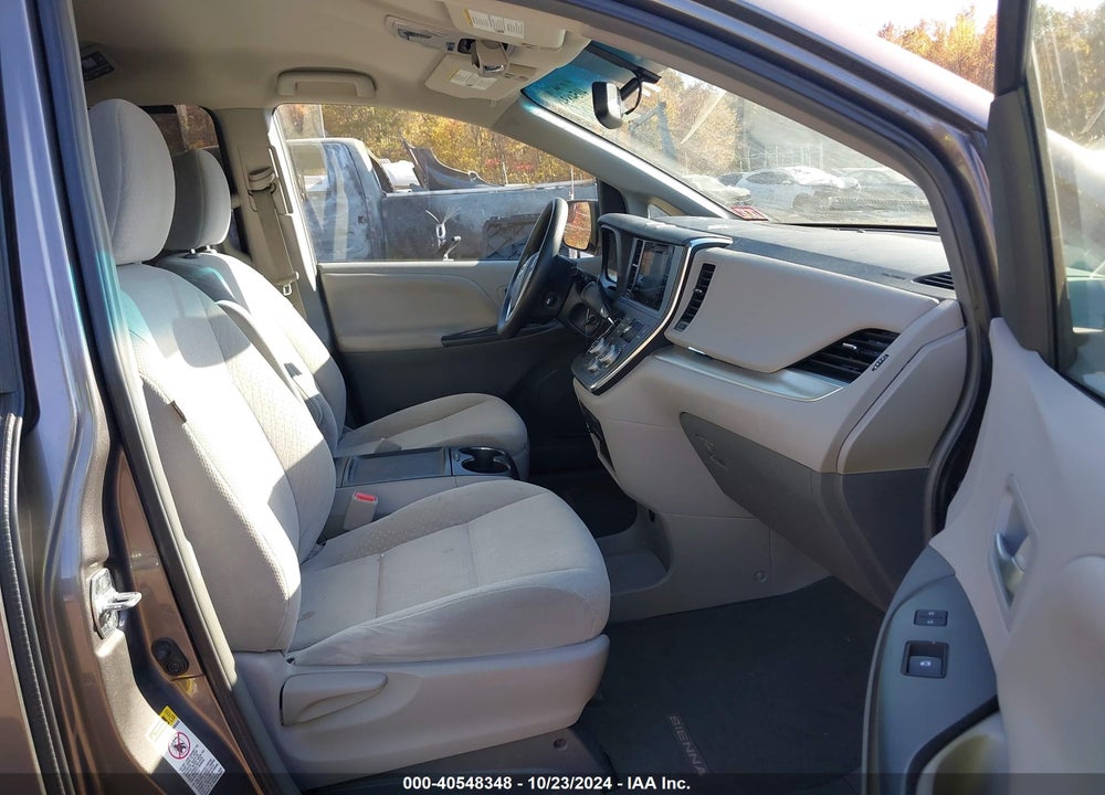 2015 TOYOTA SIENNA LE 8 PASSENGER VIN: 5TDKK3DC2FS527486