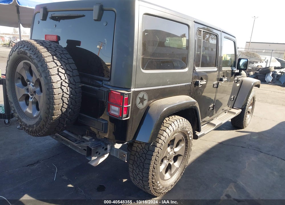 2017 JEEP WRANGLER UNLIMITED FREEDOM 4X4 VIN: 1C4BJWDG6HL570708