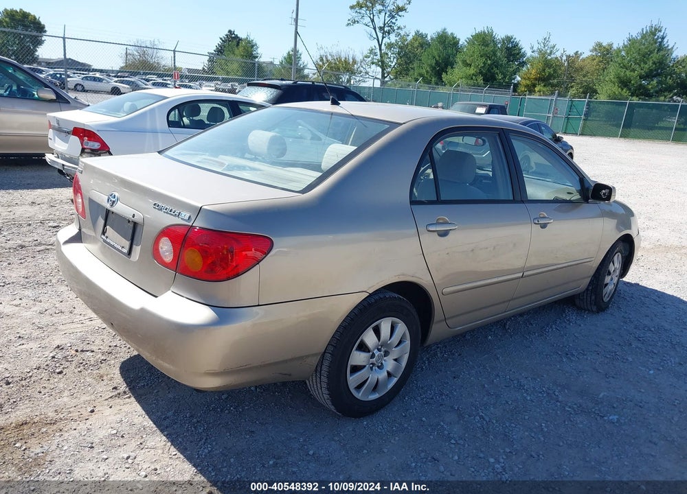 2004 TOYOTA COROLLA LE VIN: 2T1BR32E54C279143
