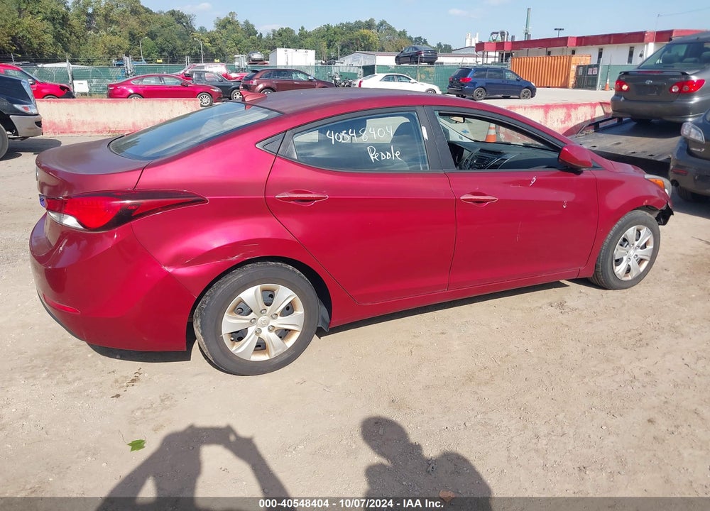 2016 HYUNDAI ELANTRA SE VIN: 5NPDH4AEXGH737697
