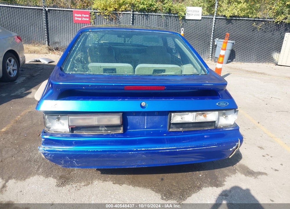 1989 FORD MUSTANG LX VIN: 1FABP41A3KF127365