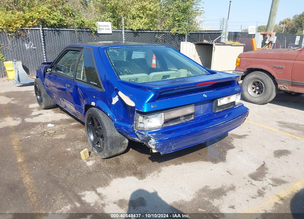 1989 FORD MUSTANG LX VIN: 1FABP41A3KF127365